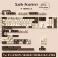 Subtle Fragrance 104+34 / 54 Cherry Profile Keycap Set Cherry MX PBT Dye-subbed for Mechanical Gaming Keyboard